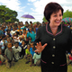 Dr. Julia Horton explains to a group of villagers that they will all soon be dead.